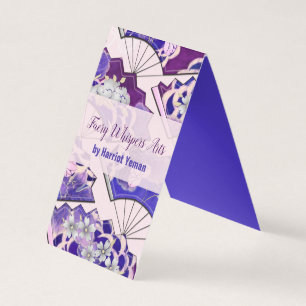 Traditionelles japanisches Fans ART EVENT Visitenkarten