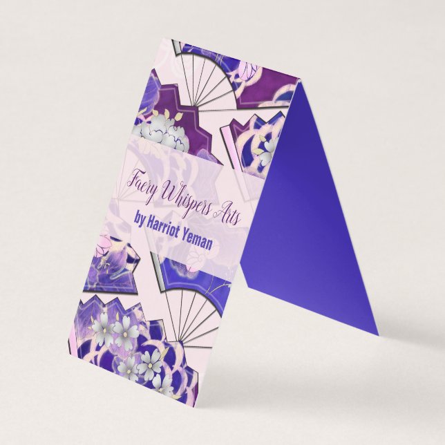 Traditionelles japanisches Fans ART EVENT Visitenkarten (Vorderseite)