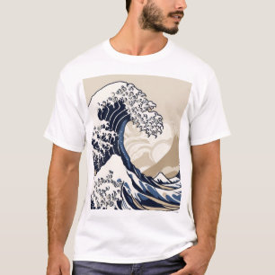 Traditionelles japanisches geometrisches Musterdes T-Shirt