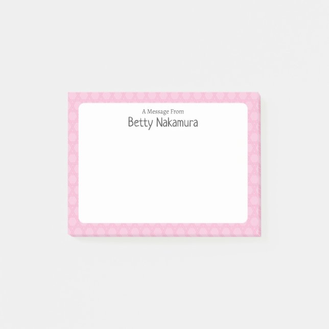 Traditionelles japanisches Gittermuster Post-it Klebezettel (Vorderseite)