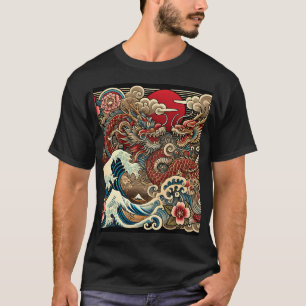 Traditionelles Japanisches Irezumi-Tätowierungsdes T-Shirt