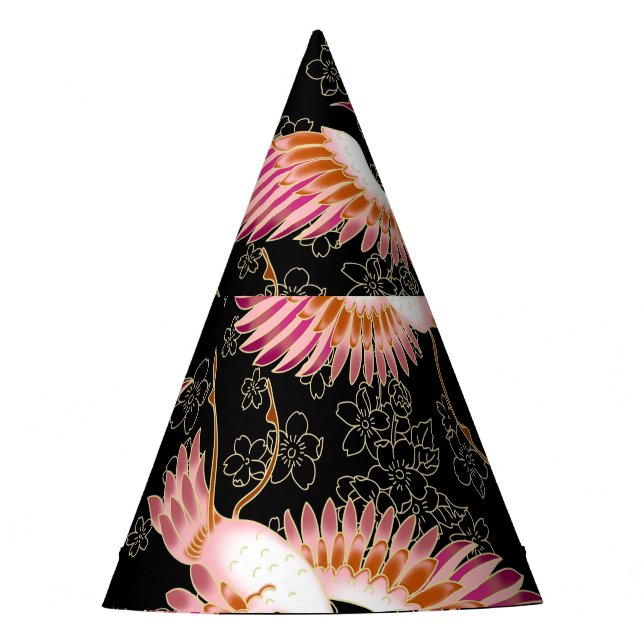 Traditionelles japanisches Kimono Motifs-Muster Partyhütchen (Vorderseite)