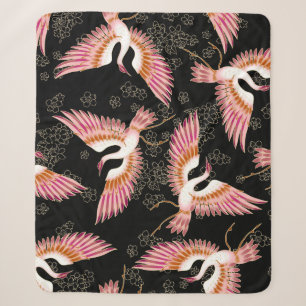 Traditionelles japanisches Kimono Motifs-Muster Sherpadecke