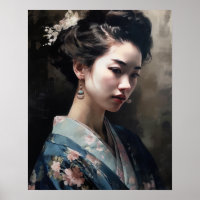 Traditionelles japanisches Kunstdruckposter