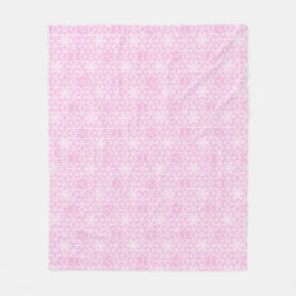 Traditionelles japanisches Muster Snowflake Blanke Fleecedecke