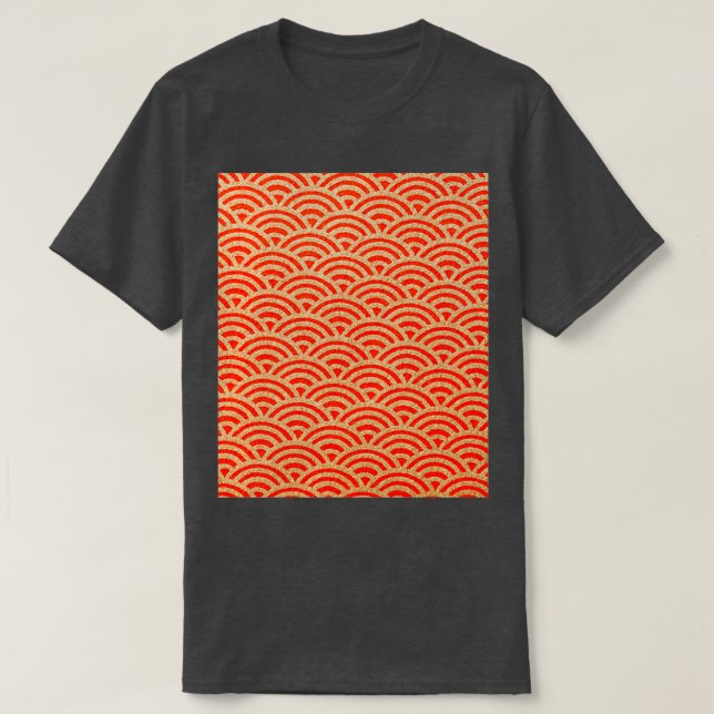 Traditionelles japanisches Muster T-Shirt (Design vorne)