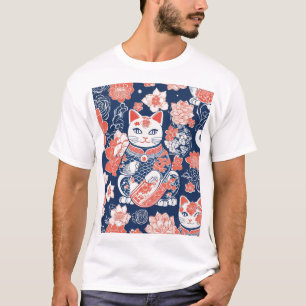 Traditionelles japanisches Musterdesign - Elegante T-Shirt