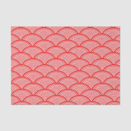 Traditionelles japanisches Red Nami Wave Muster Seidenpapier