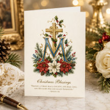 Traditionelles katholische marianische Monogramm-S