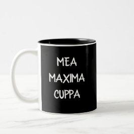 Traditionelles katholisches Latein Mea Maxima Cupp Zweifarbige Tasse