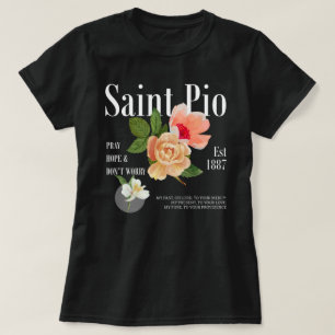 Traditionelles katholisches Shirt, Saint Pio Bible T-Shirt
