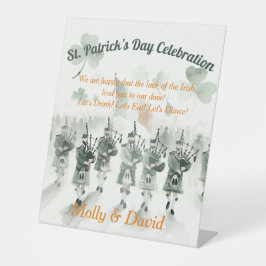 Traditionelles keltisches Irish St. Patrick's Day  Sockelschild