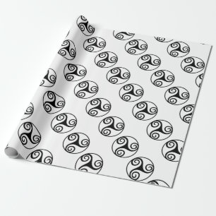 Traditionelles keltisches Triskele-Design Geschenkpapier