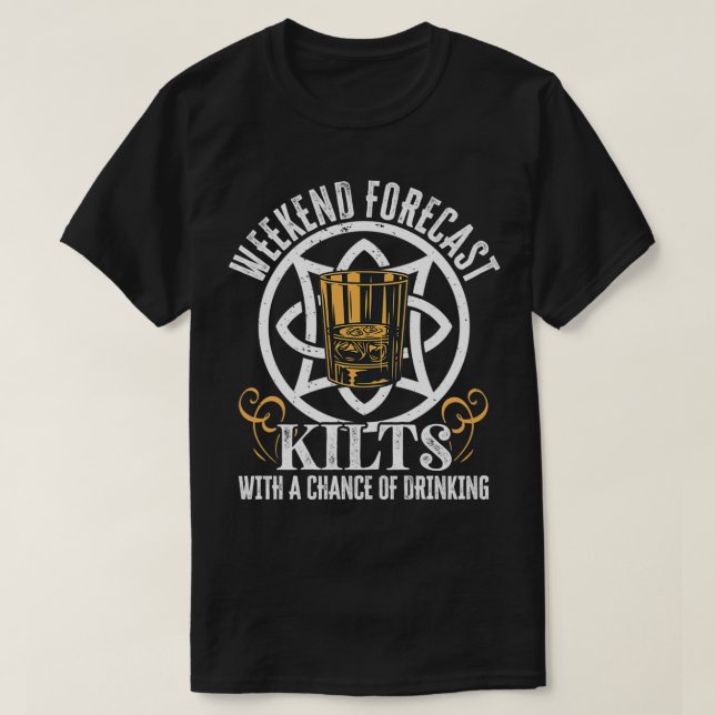Traditionelles Kilt Trageangebot für mehr als 33 K T-Shirt (Design vorne)