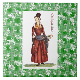 Traditionelles Kostüm Walisers - Cardiganshire Fliese