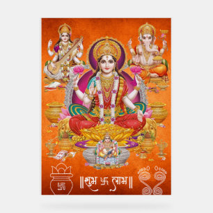 Traditionelles Laxmi Mata Poster
