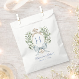 Traditionelles Leaf-Wappen mit Bow | Monografische Geschenktütchen