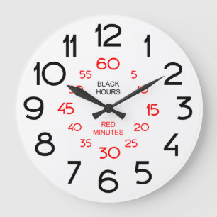 Traditionelles Lernen, die Zeit im Klassenzimmer z Große Wanduhr