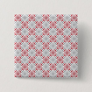 Traditionelles lettisches Sonnenzeichen geometrisc Button