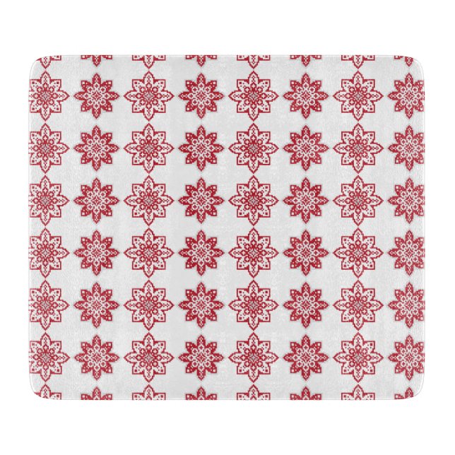 Traditionelles lettisches SUN-Muster IV Schneidebrett (Vorderseite)