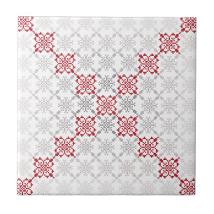 Traditionelles lettisches SUN-Zeichen geometrische Fliese