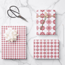 Traditionelles lettisches SUN-Zeichen geometrische Geschenkpapier Set