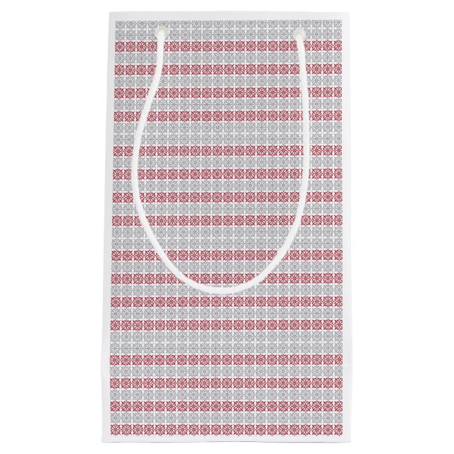 Traditionelles lettisches SUN-Zeichen geometrische Kleine Geschenktüte (Vorderseite)