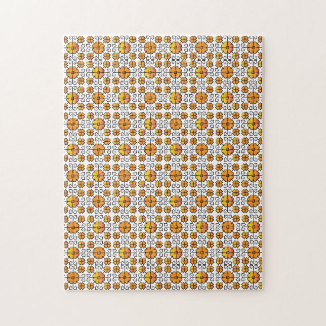 Traditionelles lettisches SUN-Zeichen geometrische Puzzle (Vertikal)