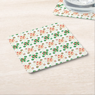 Traditionelles lettisches SUN-Zeichen geometrische Rechteckiger Pappuntersetzer