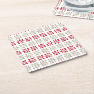 Traditionelles lettisches SUN-Zeichen geometrische Rechteckiger Pappuntersetzer