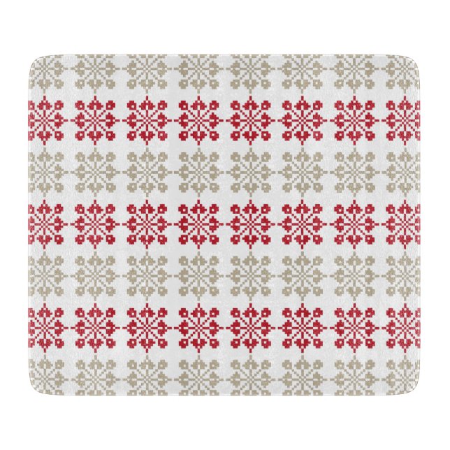 Traditionelles lettisches SUN-Zeichen geometrische Schneidebrett (Vorderseite)