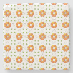 Traditionelles lettisches SUN-Zeichen geometrische Steinuntersetzer