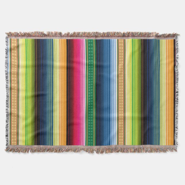 Traditionelles mexikanisches umfassendes Serape Decke (Vorderseite)