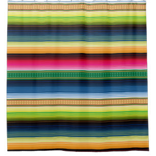 Traditionelles mexikanisches umfassendes Serape Duschvorhang