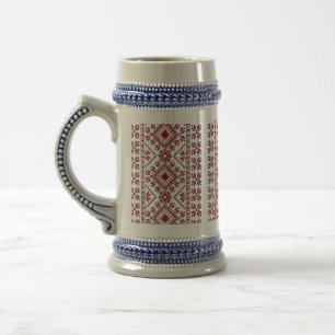 Traditionelles Motiv, traditionelles rumänisches M Bierglas