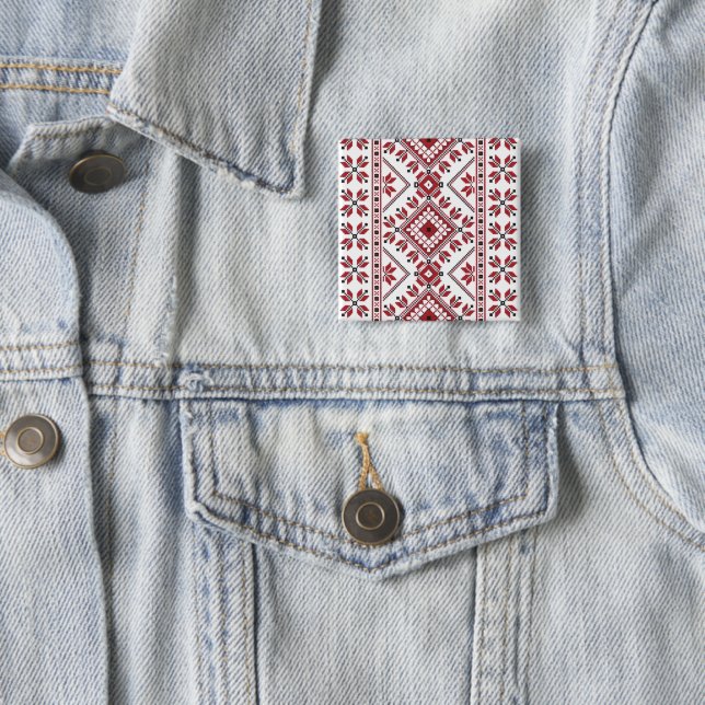 Traditionelles Motiv, traditionelles rumänisches M Button (Beispiel)