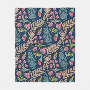 Traditionelles Mughal-Allover-Design Kunst, Muster Fleecedecke