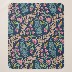Traditionelles Mughal-Allover-Design Kunst, Muster Sherpadecke