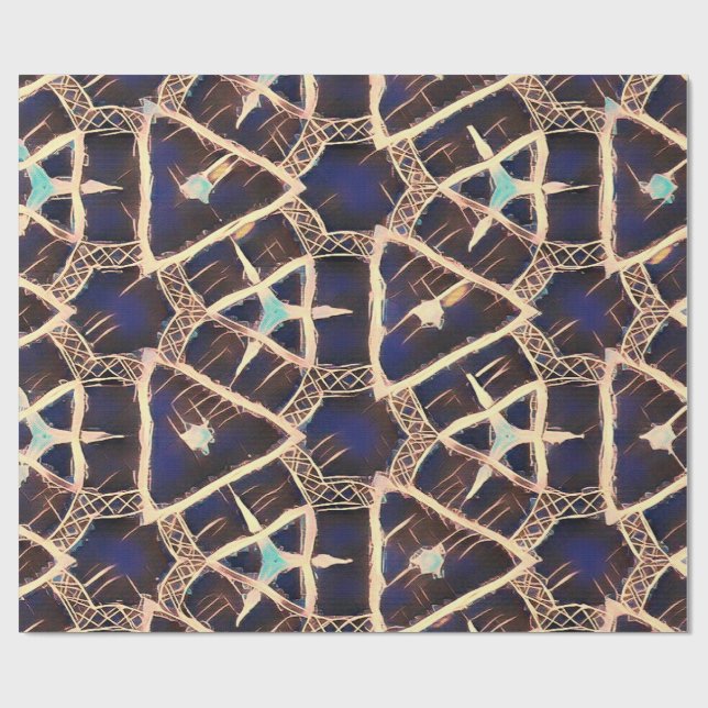 traditionelles Muster Geschenkpapier (Flach)