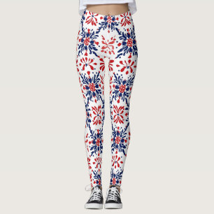 Traditionelles Muster Leggings