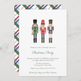Traditionelles Nutcracker Familienweihnachtsfest P Einladung