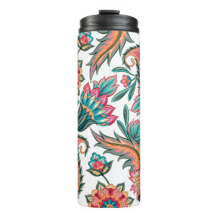 Traditionelles orientalisches nahtloses Paisleymus Thermosbecher
