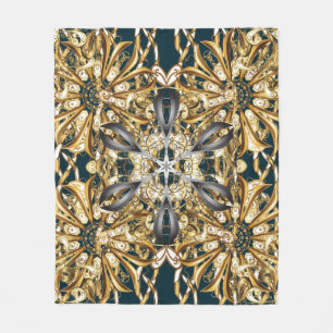 Traditionelles Ornament. Klassischer Vintager Back Fleecedecke