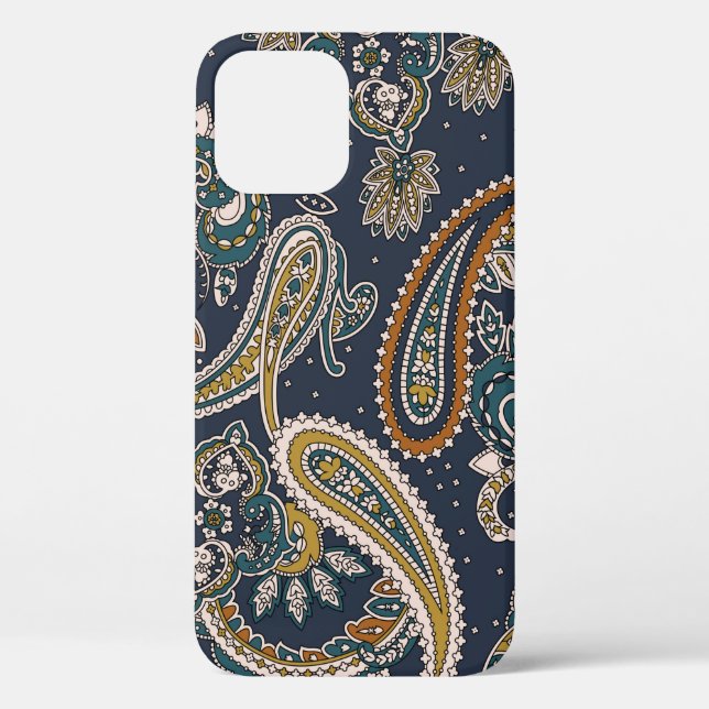 Traditionelles Paisley-Muster auf der Basis Case-Mate iPhone Hülle (Rückseite)
