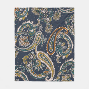 Traditionelles Paisley-Muster auf der Basis Fleecedecke