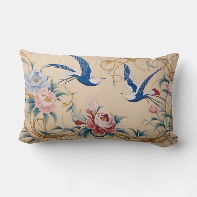 Traditionelles Persisches Design Lumbalkissen Lendenkissen (Rückseite)