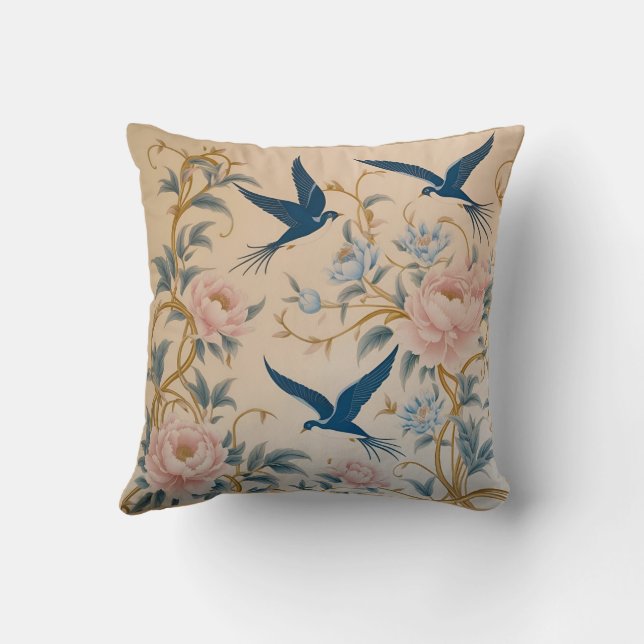 Traditionelles Persisches Design-Platz-Kissen Kissen (Rückseite)