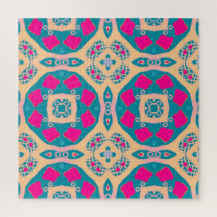 Traditionelles, peruanisches Patchwork, Fliesenmus Puzzle