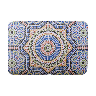 Traditionelles Portugiese Azulejo Fliesen-Muster Badematte