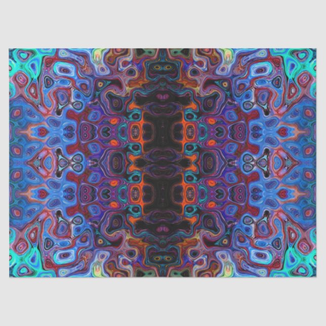 traditionelles psychedelisches Gewebepapier Seidenpapier (Vorderseite)